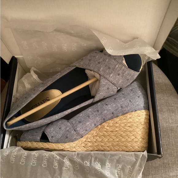 Chaps Dakoda Espadrille Wedge Sandal (10) - Picture 3 of 5